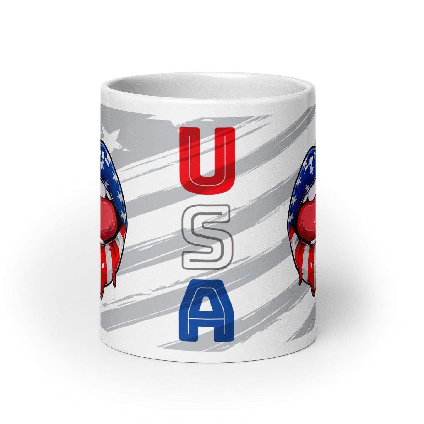 USA Flag "Lick my Lips" Twin Colored on a American Flag