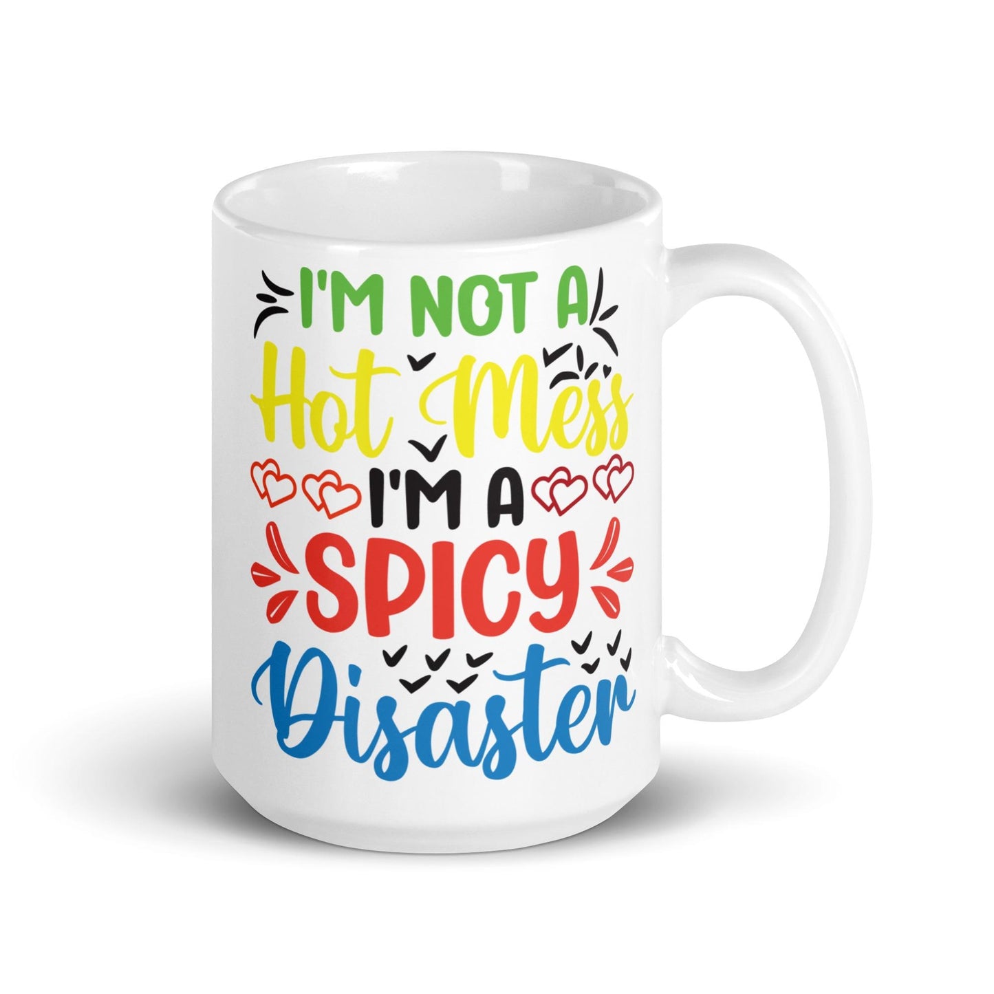 White glossy mug