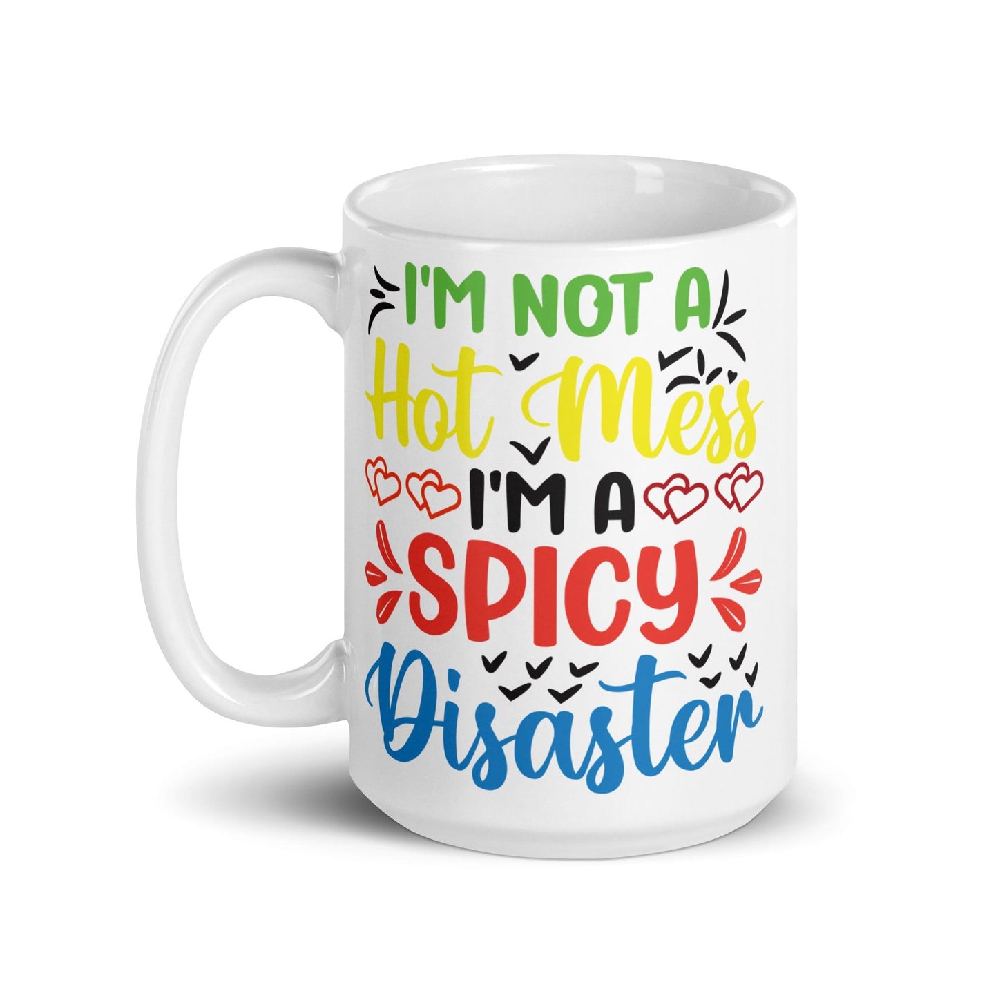 White glossy mug