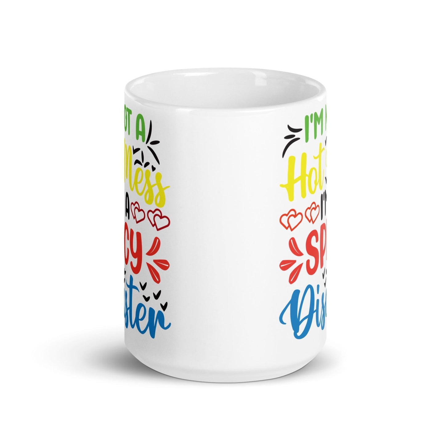 White glossy mug