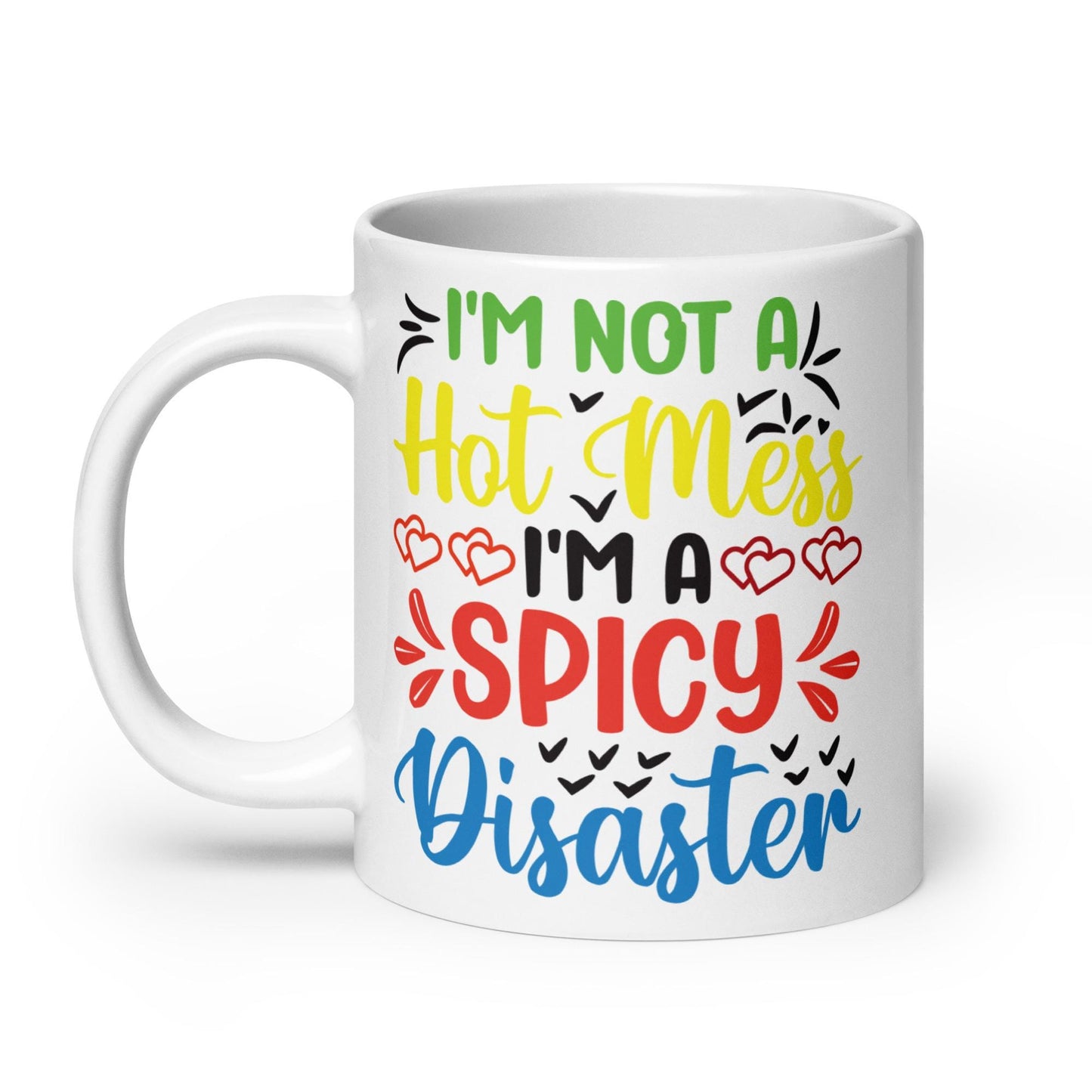 White glossy mug