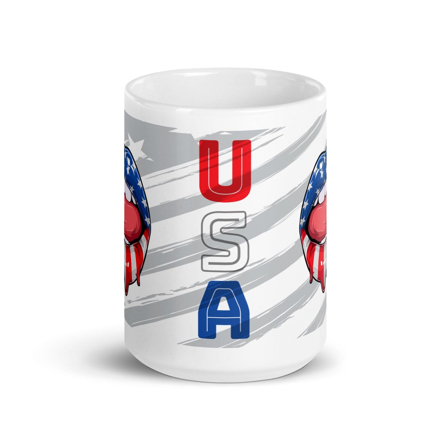 USA Flag "Lick my Lips" Twin Colored on a American Flag