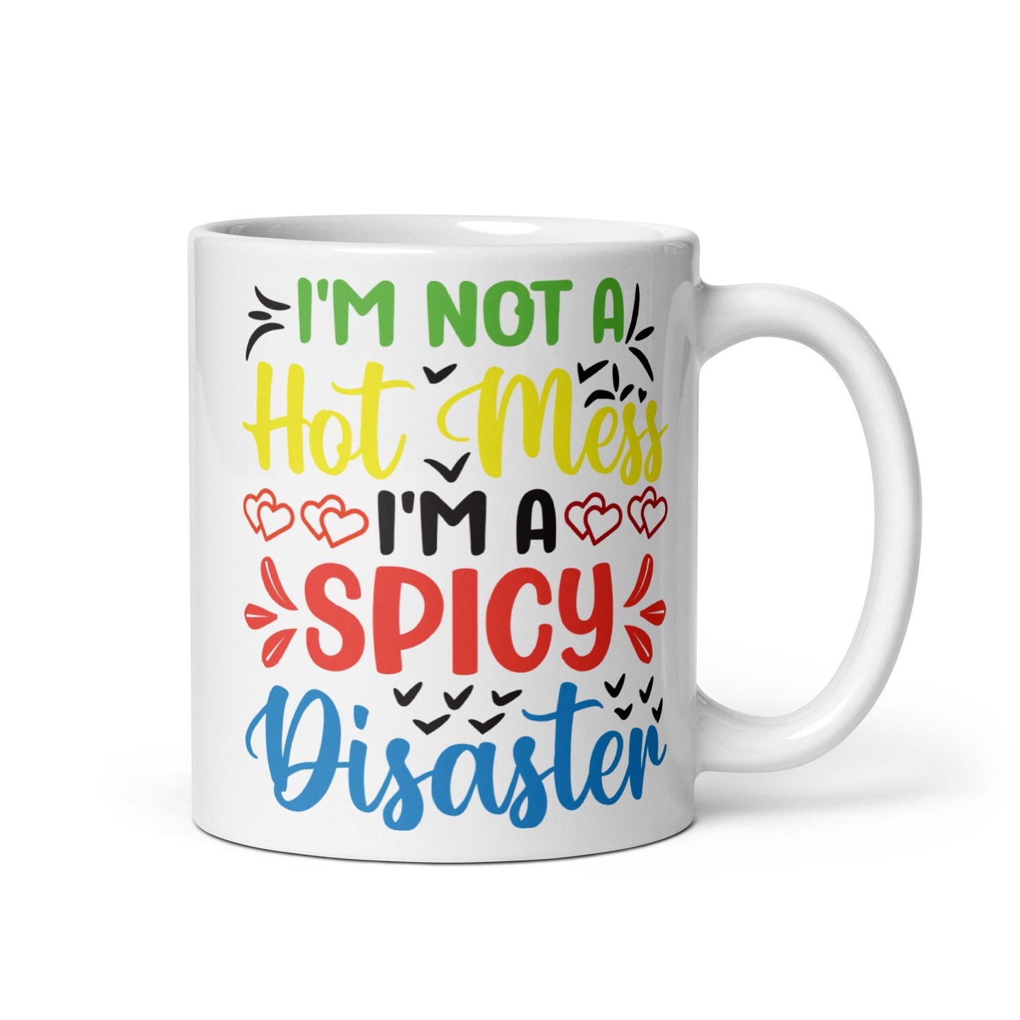 White glossy mug