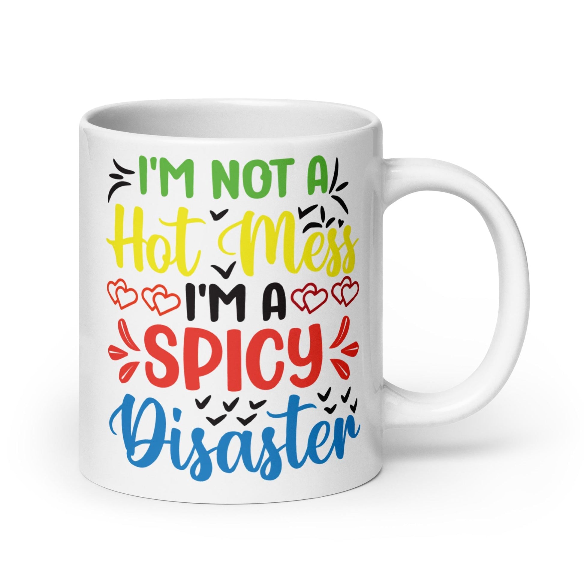 White glossy mug
