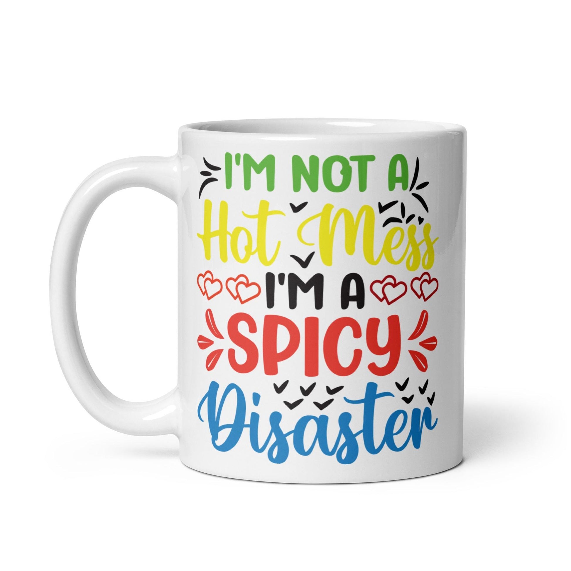 White glossy mug