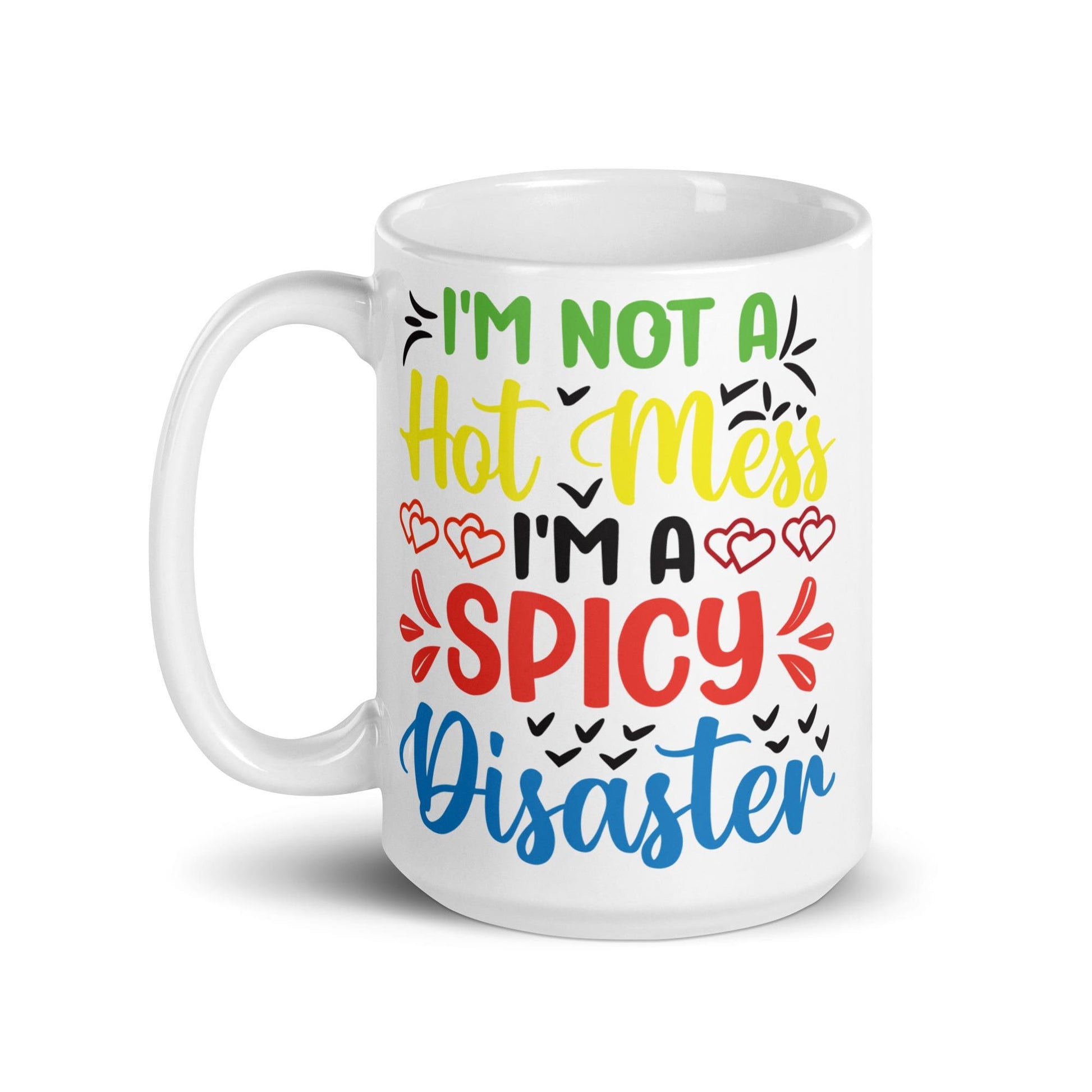 White glossy mug