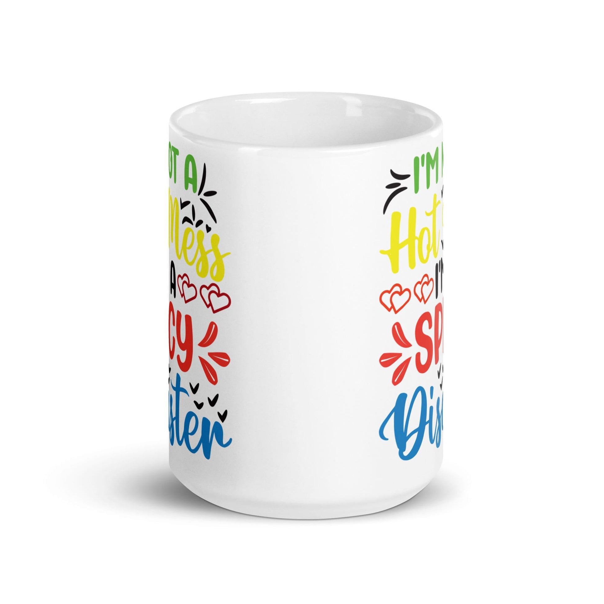White glossy mug