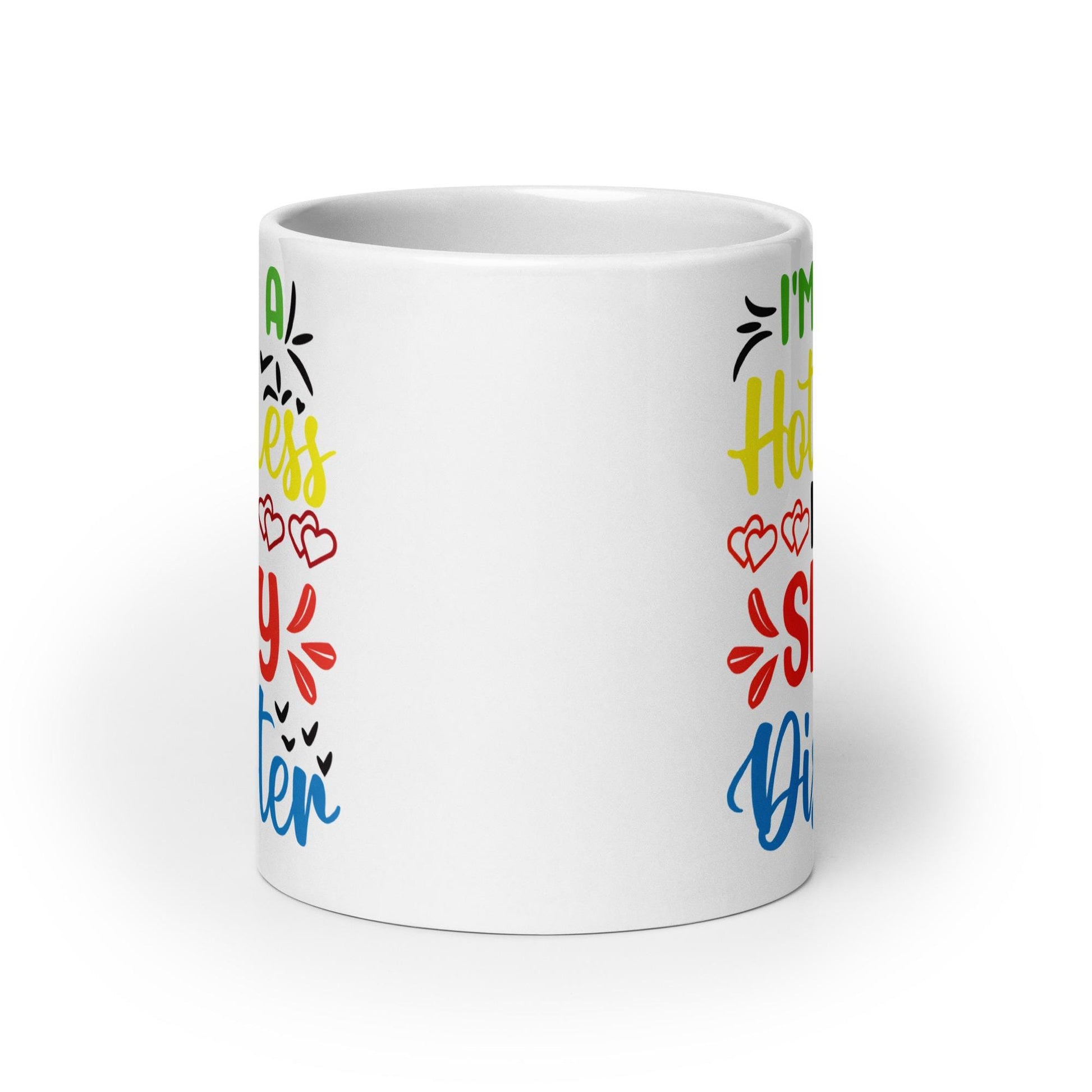 White glossy mug